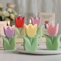Wholesale Tulip Flower Paraffin Soy Wax Scented Candle Home Decoration Handmade Birthday Weddings Aromatherapy Scented Candle