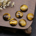 DIY Crystals Best Quality Yellow Tiger Eye Oval Cabochon For Jewelry Making crystal jewelry