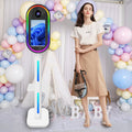 Wedding Photo Booth Mirror With 15.6 Inch Touch Screen Camera Box Oval Magic Mirror Photobooth Machine for Carnival Party
