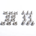 BAJUTU Cage Nut Mounting Screw Bolts Washers Metric Square Hole Hardware for Rack Mount Server Shelves Cabinets Assortment Kit