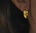 Women Fashion Jewelry Wholesale Jewelry Gold Plated Brass Hoops Earring Women Brass Hoops Earrings