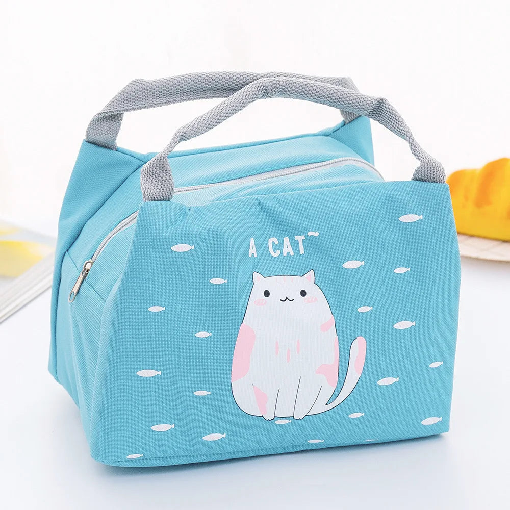Portable Polyester Student Cooler Box Foldable Easy-to-Wash Insulated Lunch Bag with No MOQ Perfect Back to School Gift for Kids
