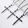 Unique Design 316 Stainless Steel Skull Cross Pendant Necklace for Men DZ503
