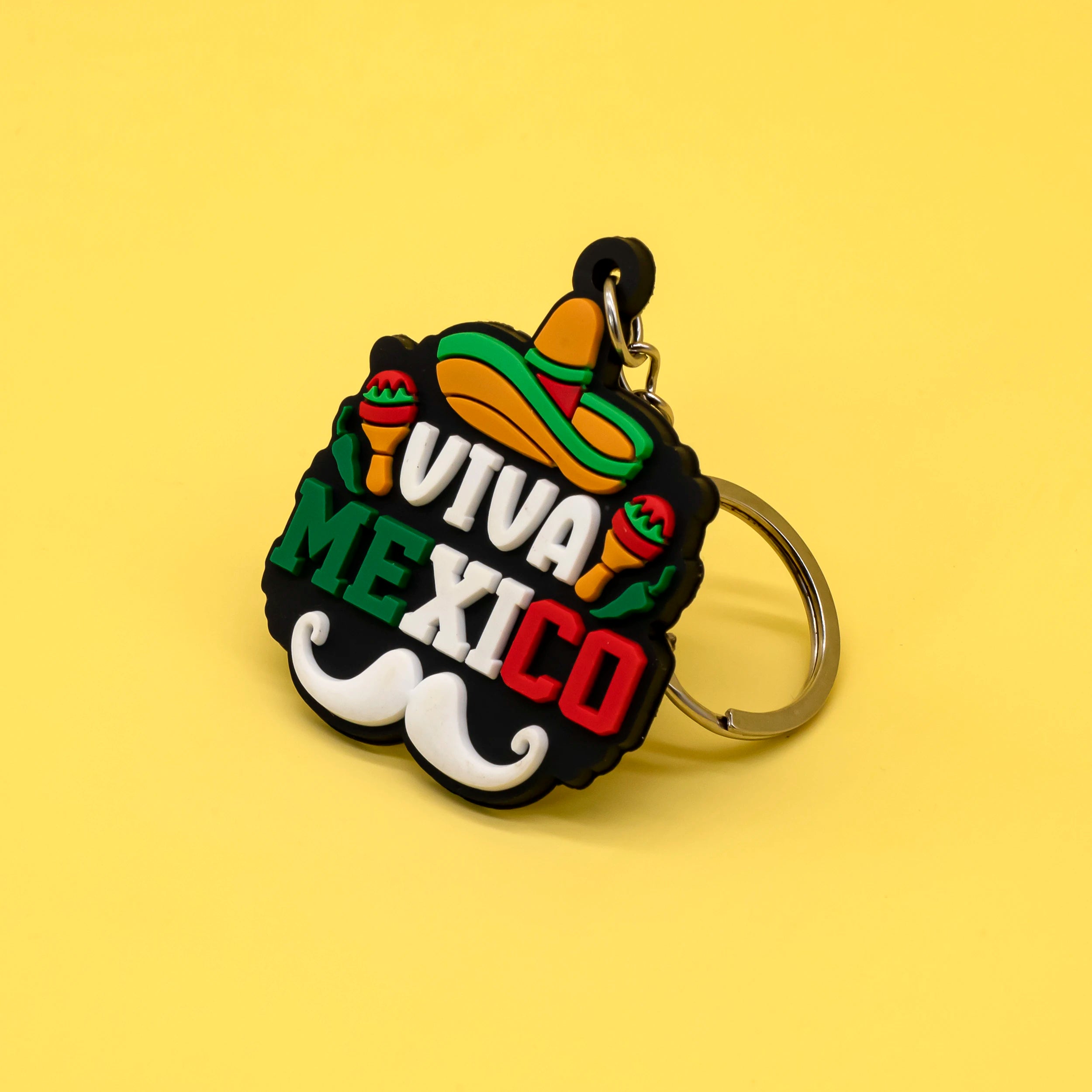 Wholesale PVC Keychain Mexican Food Lovers Edition Keyring with Hot Sauce & Quesadilla Design