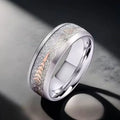 Fashionable Titanium Male Steel Ring Rime Personality Hip Hop Stainless Steel Ring