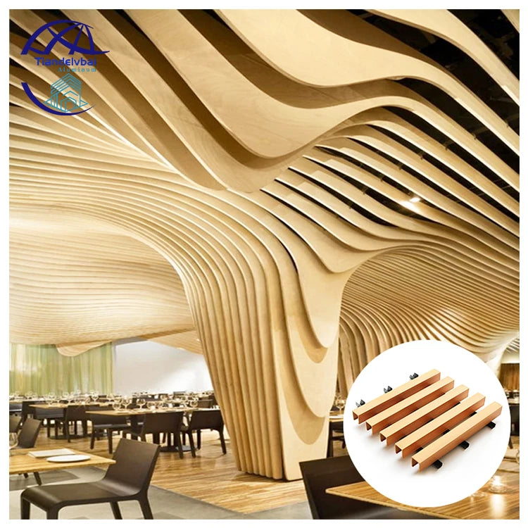 Aluminum Baffle Ceiling Extruded Baffle Drop Aluminum Ceiling Panel Aluminum Suspended Ceiling System
