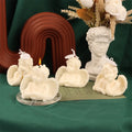 Solid Color Angel Scented Candles Restaurant Decorative Lighting Soy Wax Candles