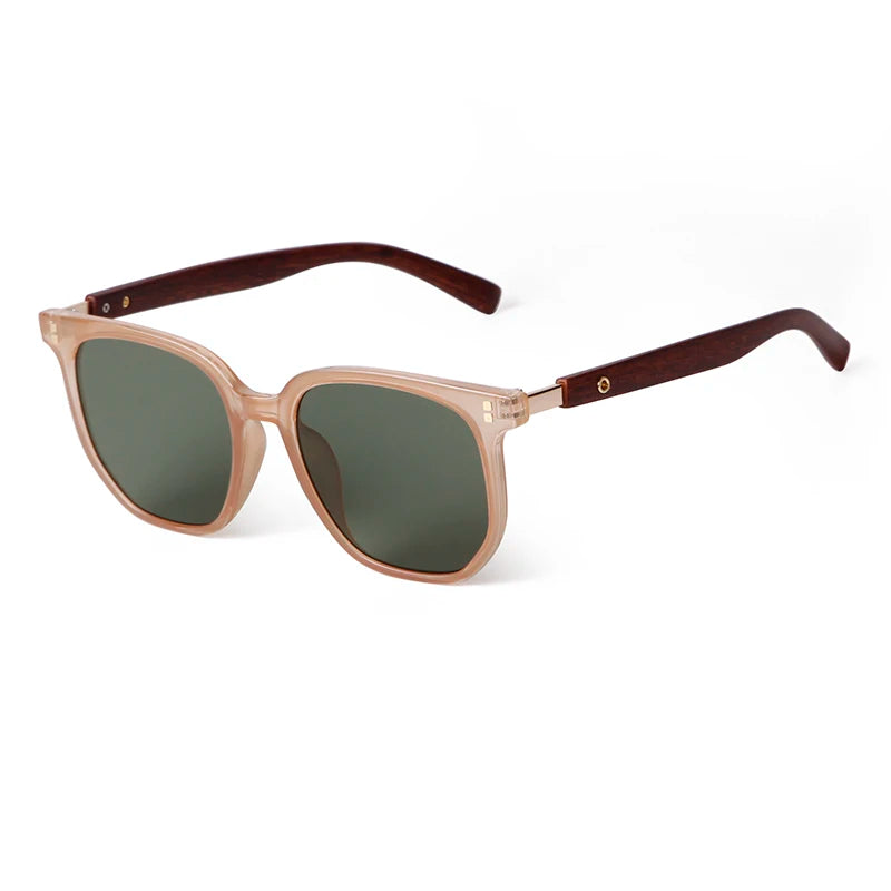 Retro Style Sunglasses Fashion Glasses Vintage Sunglasses Women Luxury Wood Grain Temple Sonnenbrille Lunette De Soleil