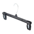 Clothing Factory Black Plastic Pants Hangers With Plastic Clips