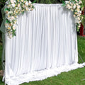 10*20ft White 4 Way Stretch Fabric Spandex Drape Pleated Event Curtain Wedding Backdrop Decor