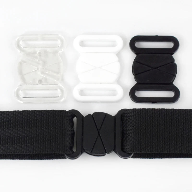 Meetee CN314 18mm DIY Garment Accessories Clothes Release Closure Clasp Adjustable Strap Swimsuit Underwear Plastic Bra Buckles