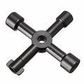 Multifunction 4 Ways Universal Triangle Wrench Key Plumber Keys Triangle for Gas Electric Meter Cabinets Bleed Radiators