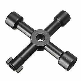 Multifunction 4 Ways Universal Triangle Wrench Key Plumber Keys Triangle for Gas Electric Meter Cabinets Bleed Radiators