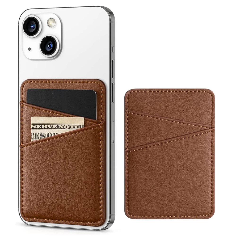 Luxury Designer Cell Phone Card Holder Genuine Leather Wallet Men RFID Credit ID Card Case Trading Card Sleeves