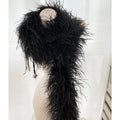 8 Ply Hot Selling Red Color Ostrich Feather Boa for Party Wedding Dress Woman Clothes Pajamas Sets Decor Material