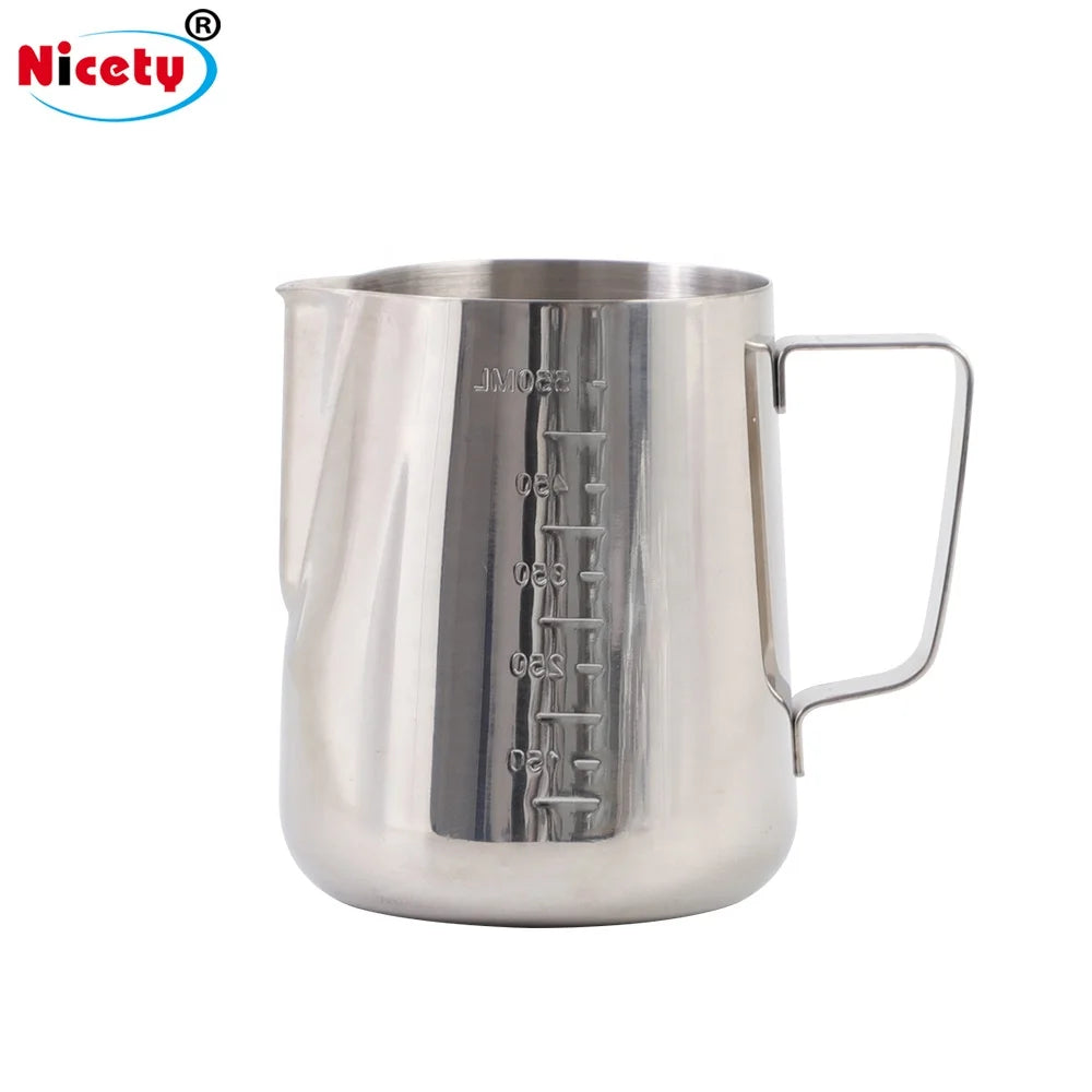 350 ml Steel Latte Art Milk Coffee Cup Tea Jug Foam Cup with Handler