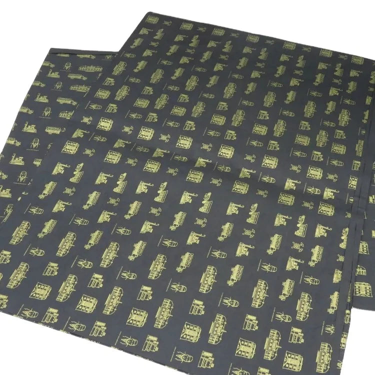 Custom Printed Black Tissue Paper Gold Logo Wrapping for Clothes Shoes and Gifts Packaging & Printing Products