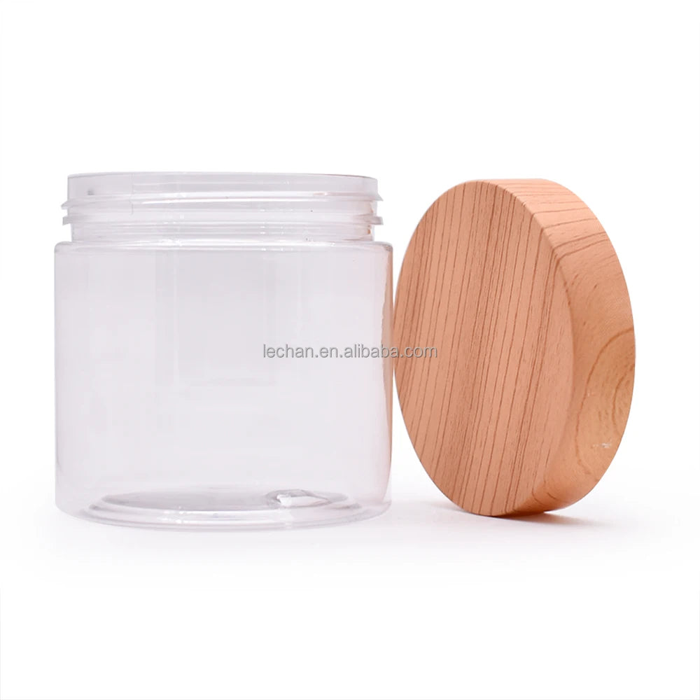 Hot Sale Recycled High-capacity PET Material Food Grade Jar clear Cream Jar