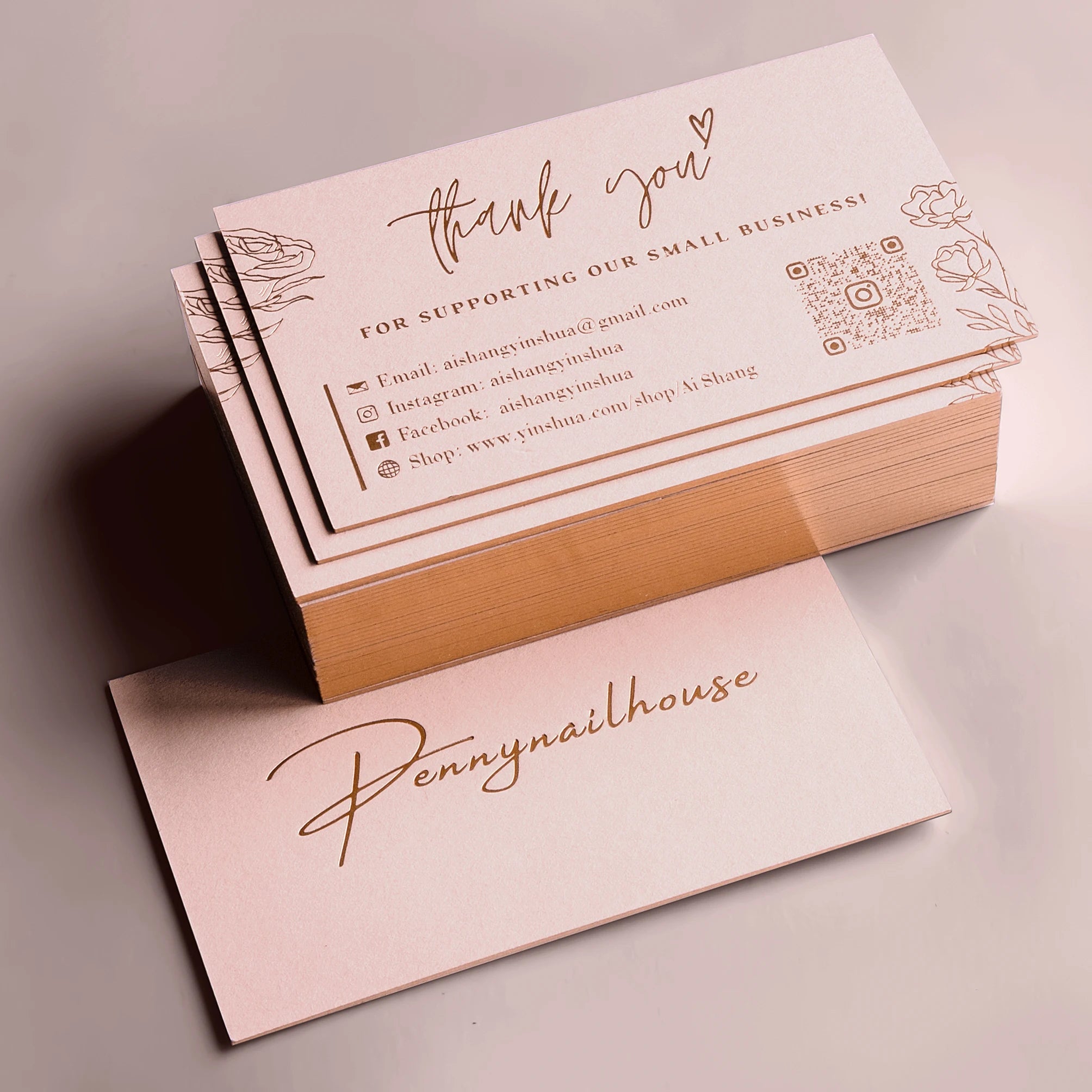 Luxury Hot Stamping Gold Metal Foil Black Cardboard Business Name Cards With logo