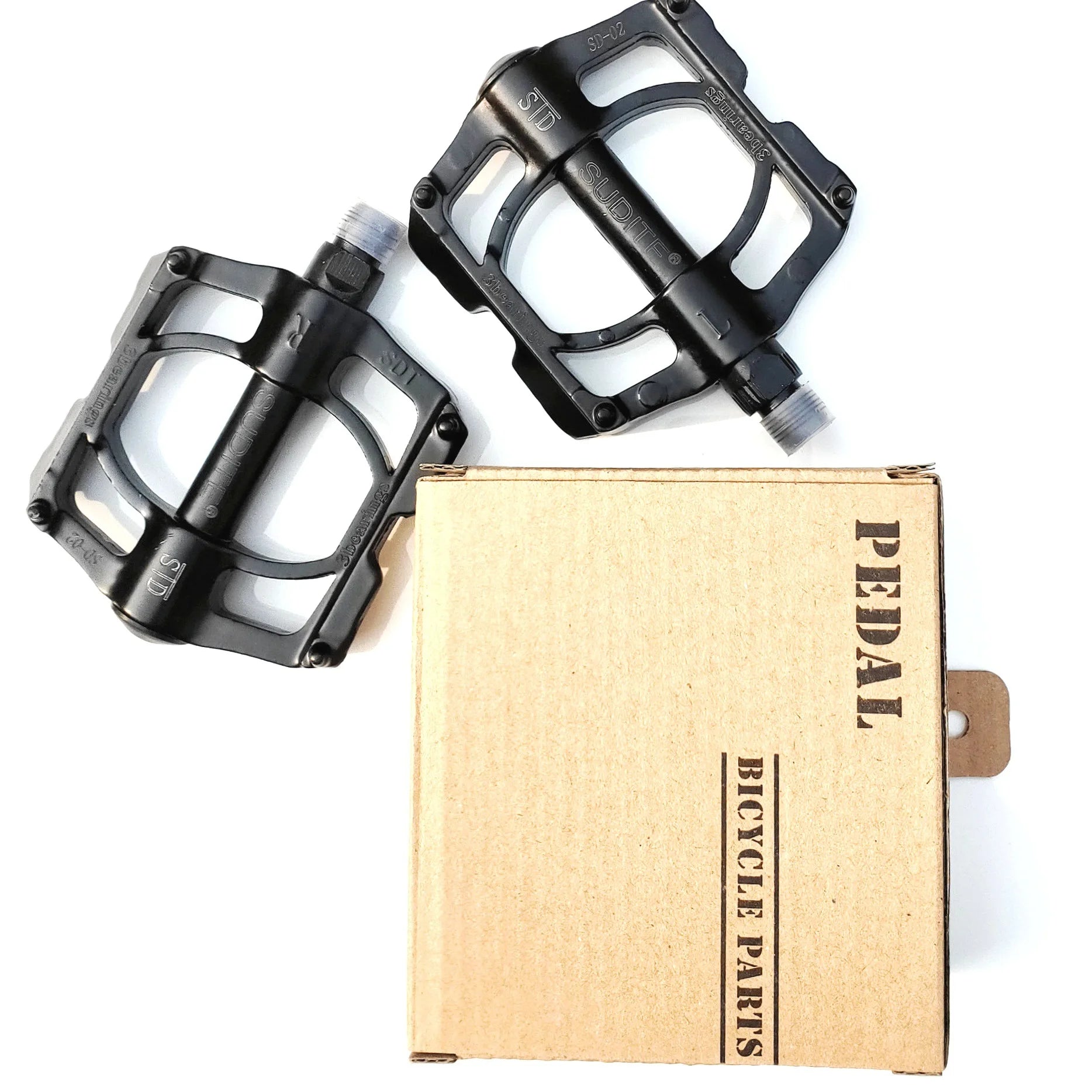 MTB Bike Accessories Aluminum Alloy Sealed  Bearing Bicycle Pedal Non-slip Spikes Cycling Pedal