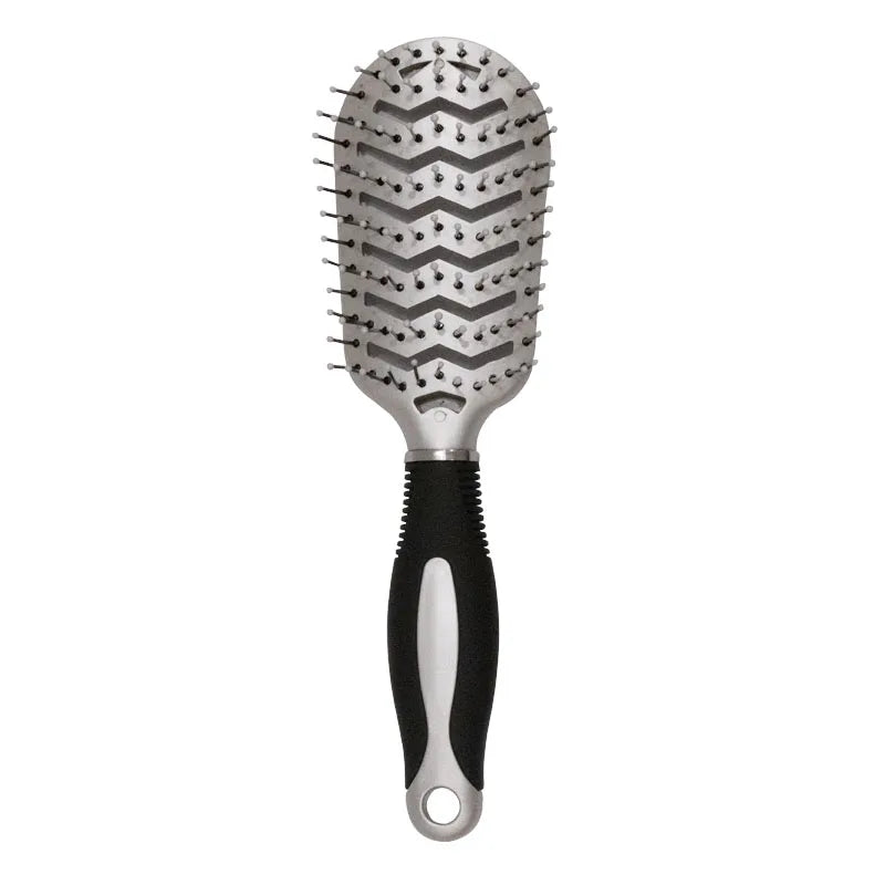 Gmagic Fashion Design Hair Styling Massage Curly Hair Brush Women Wet Dry S-shaped Hollowed Brush