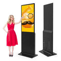 55 Inch Floor Stand 4K Indoor LCD Billboard Kiosk for Shopping Mall & Elevator Wayfinding Advertising Display