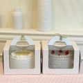 4/6/8 Inch Portable Translucent Window Birthday Cake Box Baking Packaging Mousse Cheese Cake Boxes
