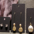 Organizer Necklace Earring Jewelry Black Cardboard Card Holder Display for Retail Selling Jewelry Packaging Supplies