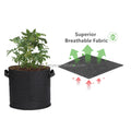 1 3 5 10 15 20 Gallon Grow Bags Felt Garden Plant Growing Tree Pots Planter Fabric Large Planting Home Container