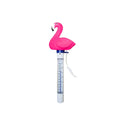 Palicy Durable Waterproof Flamingo Cartoon ABS Thermometer Anti-Breakage Floating Pond for Infant Spa Swimming Pools Outdoor Use