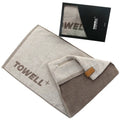 100% Cotton Custom Logo Gym Bench Towel 400gsm Quick-Dry Solid Color Infinity Sport Zip Pocket with Magnet Woven Technique