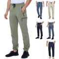 Custom Logo Men's Outdoor Hiking Waterproof Pants Lightweight Casual Cargo Pants Trousers With Multi Pocket