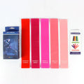 Portable Pink TPE Mini Loop Bands Fitness Workout Set for Yoga Exercise with Bag Packaging