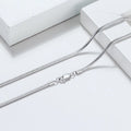 S925 Silver Chain White Gold Plated Match Snake Collarbone Chain Necklace