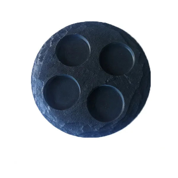 Slate Marble Candle Bases Holder Stand Decoration for Bar Western Restaurant