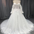 Jancember QX03 Beach Lace Off Shoulder Sweetheart Wedding Dresses With Tail