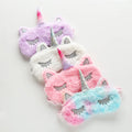 Heenlong Cute Plush Eye Mask Kids Soft Blindfold-Big Eye Cat/Gradient