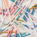 Creative Birthday Candles Long Thin Candles with Holders Birthday Wedding Party Cake Decorations Glitter Cake Candles