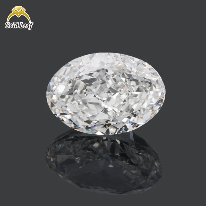 Goldleaf IGI Certified 2-10CT Oval Cut DEF Color VVS VS Lab Grown Diamond HPHT CVD CN Origin for Jewelry Making