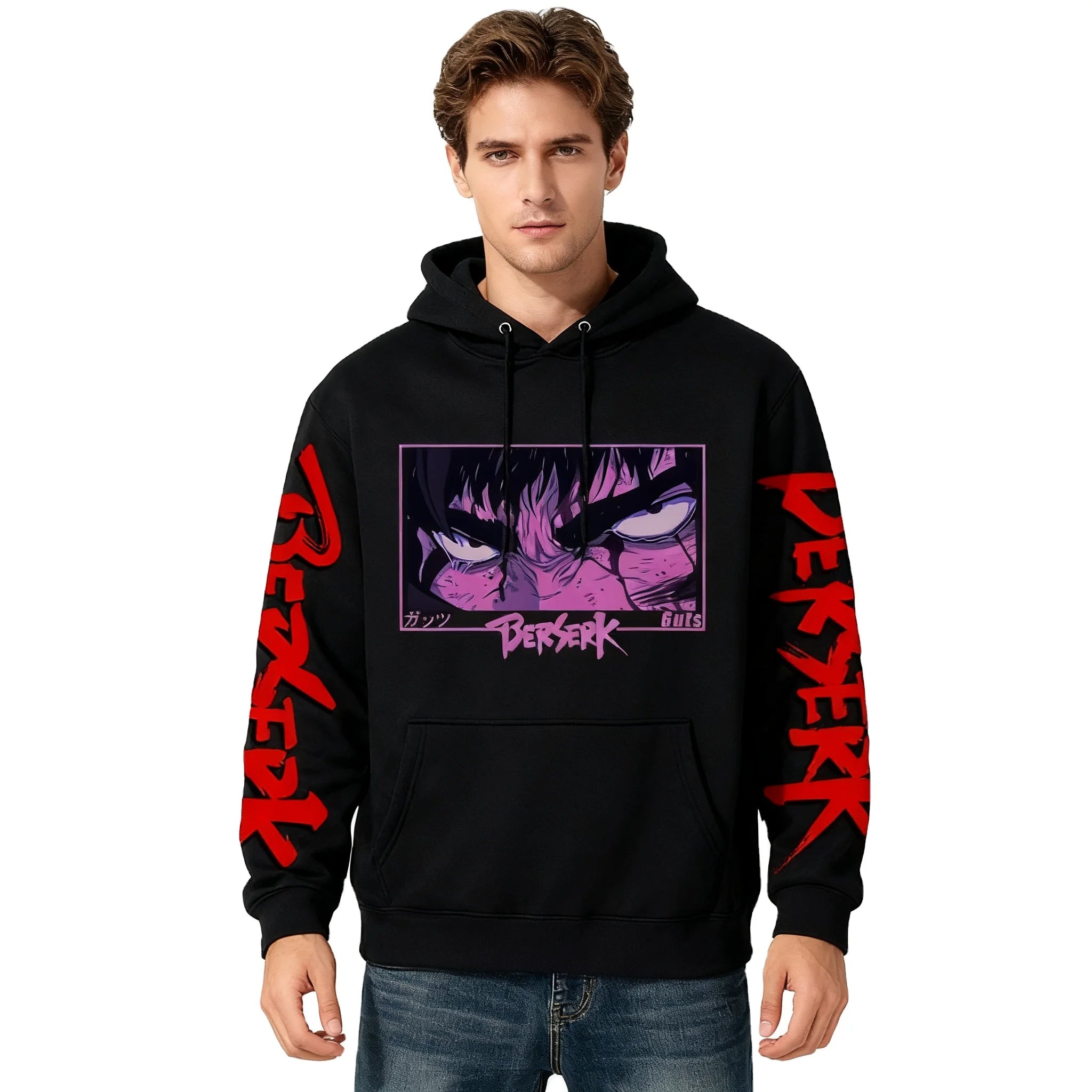 Fitspi Japan Anime Hoodie Harajuku Gothic Manga Sweatshirt Winter Pullover Long Sleeve