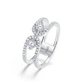 New Design Diamond Moissanite VVS Ring Jewelry White Gold Plated Finger Rings Diamond 925 Silver Engagement Ring for Women
