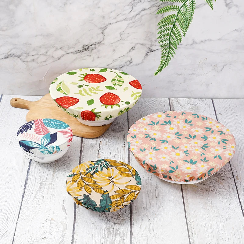 Wholesale Custom Print Free Sample Reusable Beeswax Food Wrap for Bowl Cover Set
