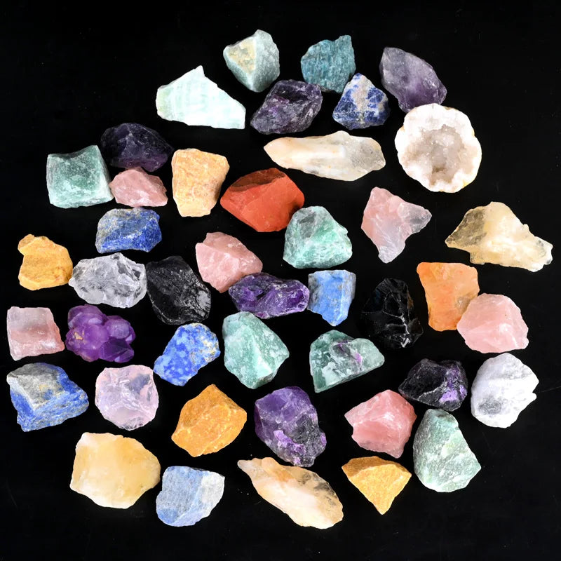 Wholesale Irregularity Natural Crystal Rough Stone Mixed Material Raw Stone for Decor MegaBDM