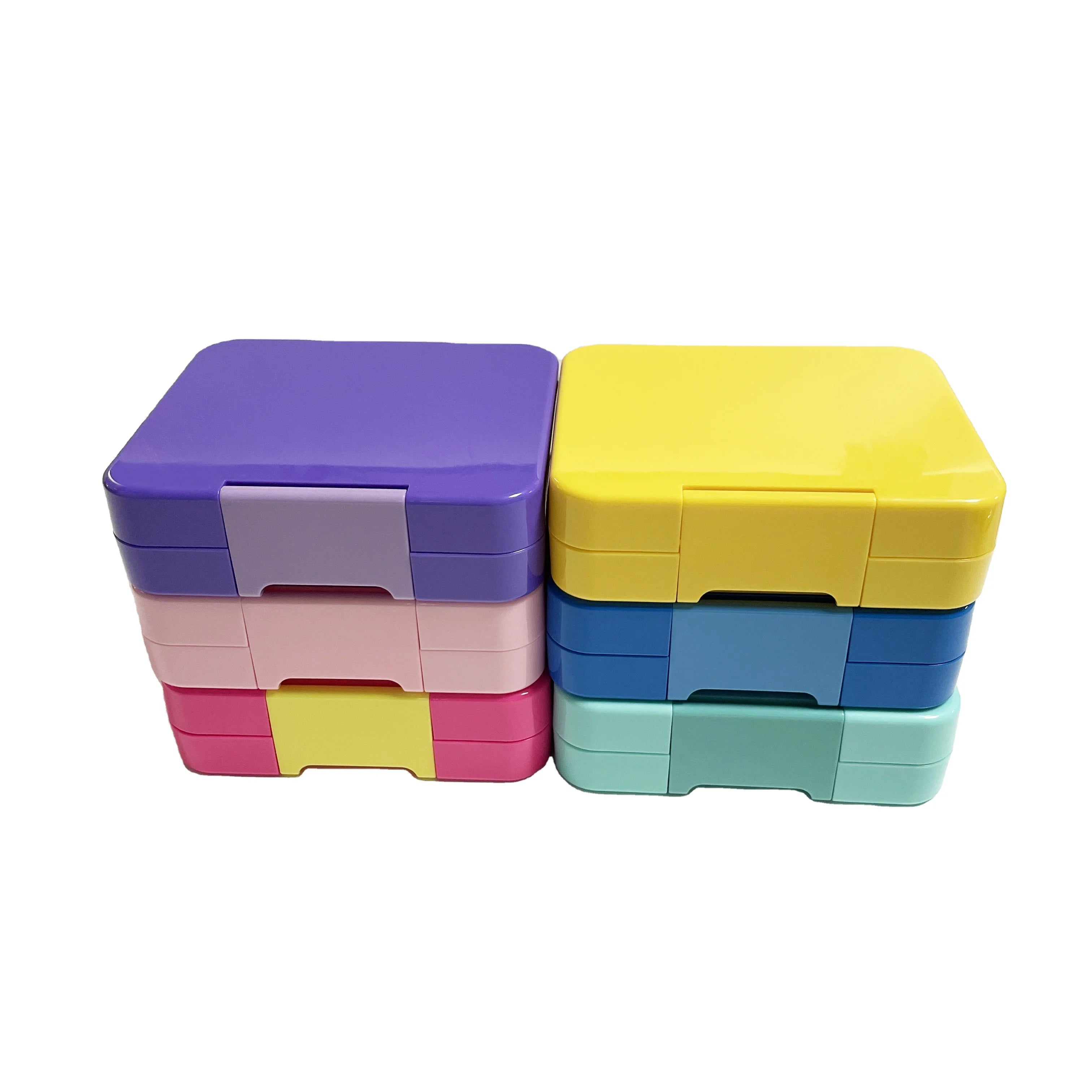 Cute School Suppliers Reusable Plastic Meal Box Outdoor Snack Mini Food Container Lonchera Insulated Bento Lunch Box for Kids