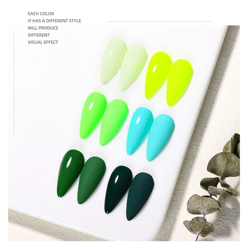 JTING New Style 6 Colors Natural UV Gel Nail Polish Set Professional Nail Supplier OEM Free Custom Frosted Nail Polish Bottle