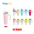 TY 40oz 304 Stainless Steel Vacuum Insulated Tumbler with Handle 12-24 Hours Thermal Insulation Outdoor Sport Use in Stock