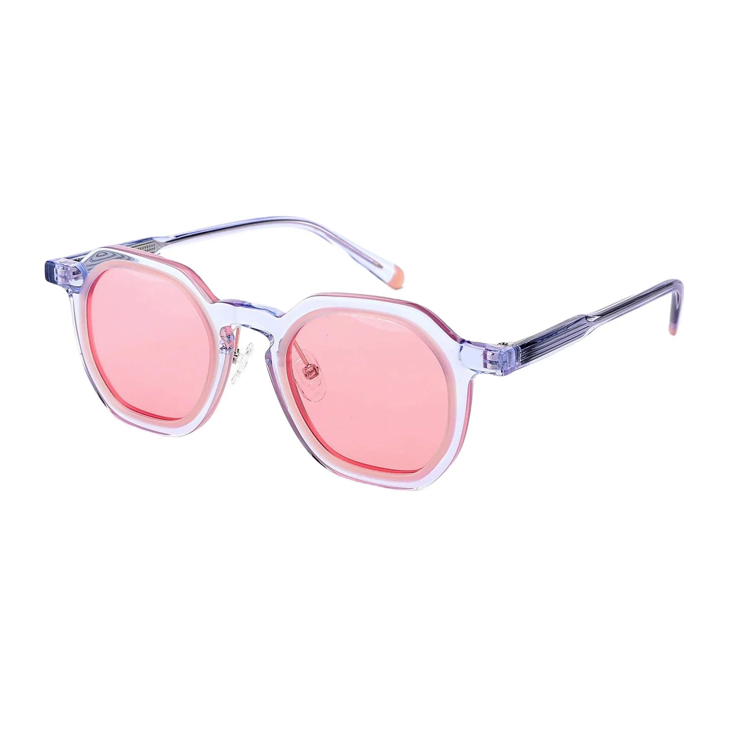 Sunglasses With Advanced Feel Handmade Sheet Acetate Frame Large Frame Light Sun Protection Round Frame Polarized Sunglasses