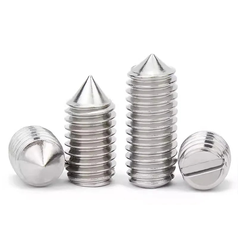 Allen Screw Socket Set with Oval Head Metric Measurement System Cone Point Steel Headless Grub Set Screw Slotting Setting