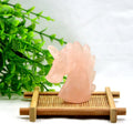 HY Hot Sale Natural Crystal Unicorn Statues 50*50*20mm Art Scupture Gemstone Rose Quartz Carved Unicorns for Gifts