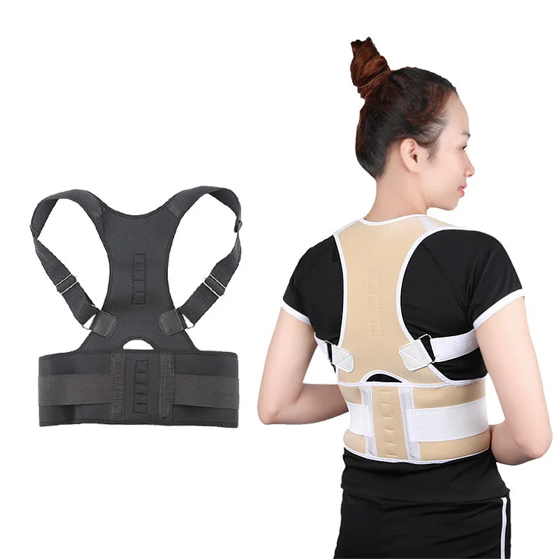 Postural Corrector Correct Kyphosis Adjustable Comfortable Back Posture Corrector Back Support Belt Universal Polyester & Cotton